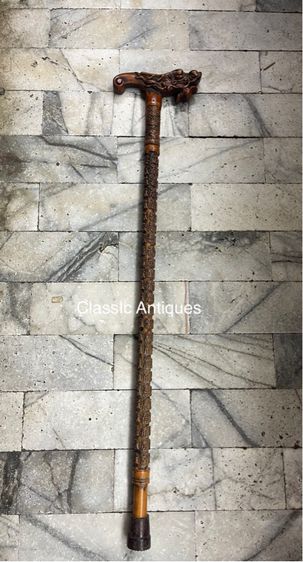 ไม้เท้ามังกร แกะสลัก รูปที่ 4