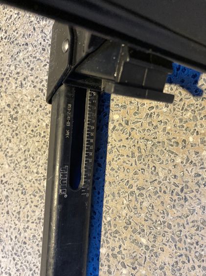 โรลบาร์ติดหลังคารถยนต์ Thule สีดำ 1 คู่ Made in Sweden 🇸🇪 ของแท้ มือสอง สภาพดี รูปที่ 3