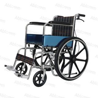 Abloom รถเข็นผู้ป่วย (ล้อแม็ก) เหล็กชุบ รุ่นมาตรฐาน พับได้ Standard Foldable Wheelchair with Mag Wheels รูปที่ 5