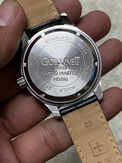 นาฬิกายี่ห้อ GUIONNET  ของแท้มือสอง ออโต้ 44 มิล สายเปลี่ยนใหม่  2400฿ รูปที่ 3