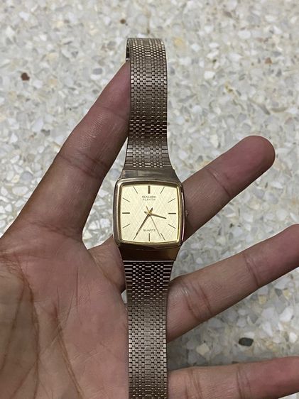 นาฬิกายี่ห้อ  SUNLORD  ควอทซ์ ของแท้มือสอง ทองสวย สายปรับได้  850฿ รูปที่ 6