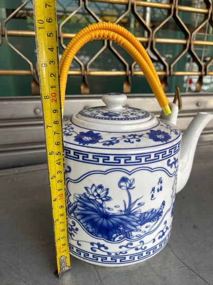 กาน้ำชาลายกอบัว กังไสลายคราม รูปที่ 7