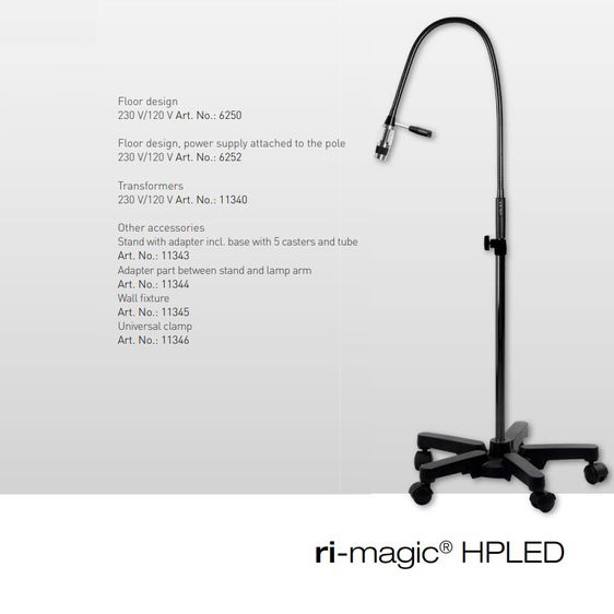 Riester โคมไฟส่องตรวจ รุ่น ri-magic HPLED แบบตั้งพื้น (R6252) Examination Light  รูปที่ 7
