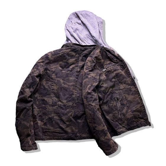 LEVIS Camouflage Hooded Canvas Jacket รอบอก 43”  รูปที่ 3