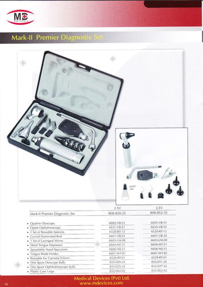 Abloom ชุดเครื่องตรวจ ตา หู คอ จมูก แบบพกพา Mark II Premier Diagnostic Set รูปที่ 6