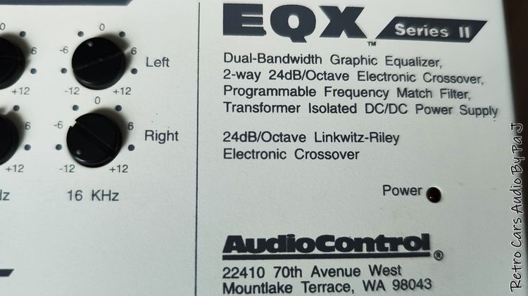 Audio Control EQX Series รูปที่ 4