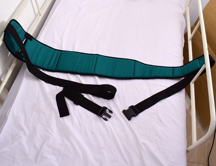 👍🏻 ขายดี Abloom สายรัดตัวผู้ป่วย กับเตียง สายรัดเตียง รุ่น 2 ชั้น Double Strap Medical Bed Strap for Patient (สีเขียว) รูปที่ 3