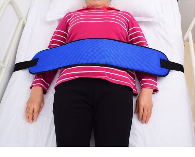 👍🏻 ขายดี Abloom สายรัดตัวผู้ป่วย กับเตียง สายรัดเตียง Medical Bed Strap for Patient (สีฟ้า) รูปที่ 7