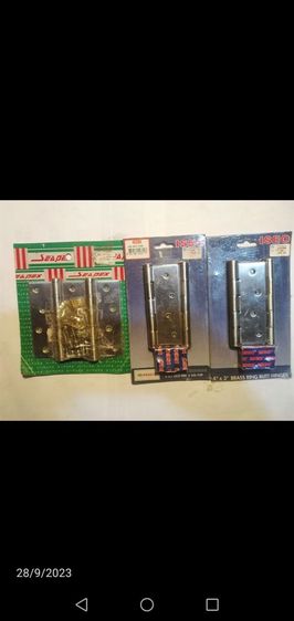 ขายลดล้างสต๊อก​บานพับสแตนเลส​ ISEO ขนาด​4x3​นิ้ว​ห่วงทองเหลือง​ รูปที่ 4