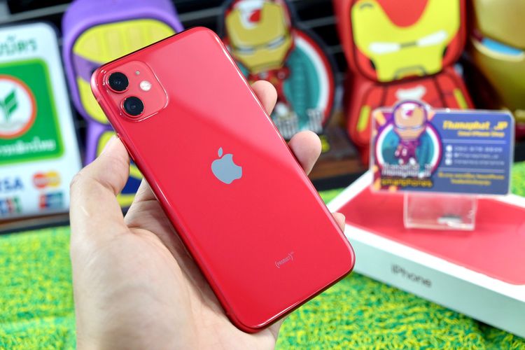 iPhone iPhone 8 128 GB 🥰11 128GB สีแดง สวยเอี่ยม  ✔แบตดี เครื่องศูนย์ไทย ครบกล่อง