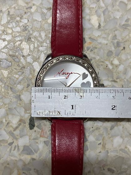 นาฬิกายี่ห้อ MORGAN   ของแท้มือสอง สายหนังแท้เปลี่ยนใหม่สีแดงเดิม 650฿  รูปที่ 6