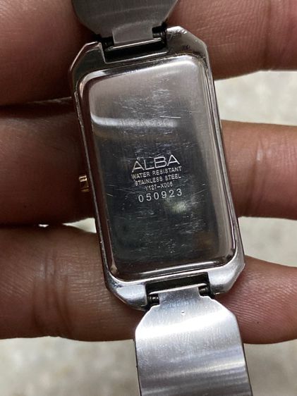 นาฬิกายี่ห้อ  ALBA  ควอทซ์ กำไล สแตนเลส แท้มือสอง สภาพสวย ข้อมือ 16 เซนติเมตร  850฿ รูปที่ 3