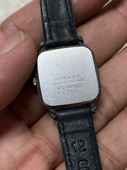 นาฬิกายี่ห้อ ALBA  ควอทซ์ เลดี้ ของแท้มือสอง เรือนเล็กดำสวย 450฿ รูปที่ 2