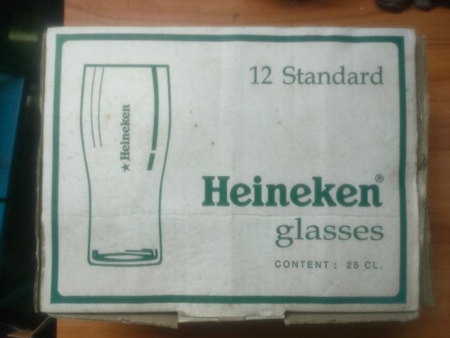 แก้วเบียร์ไฮเนเก้นสภาพใหม่แกะกล่องไม่เคยใช้ ขนาด 025 cl  รูปที่ 4