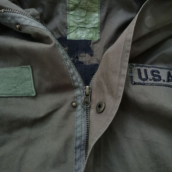 Military Parka Hooded Jacket รอบอก 44” รูปที่ 9