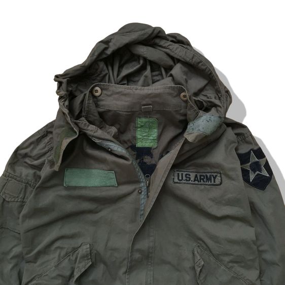 Military Parka Hooded Jacket รอบอก 44” รูปที่ 4