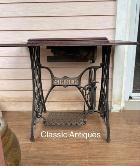 ขาจักร SINGER ใยแมงมุม พร้อมหัวจักร รุ่นหายาก