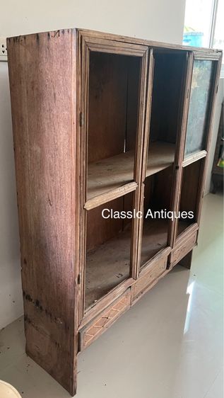 ตู้ เพชรบุรีฝั่งโมก ไม้สักโบราณ รูปที่ 2