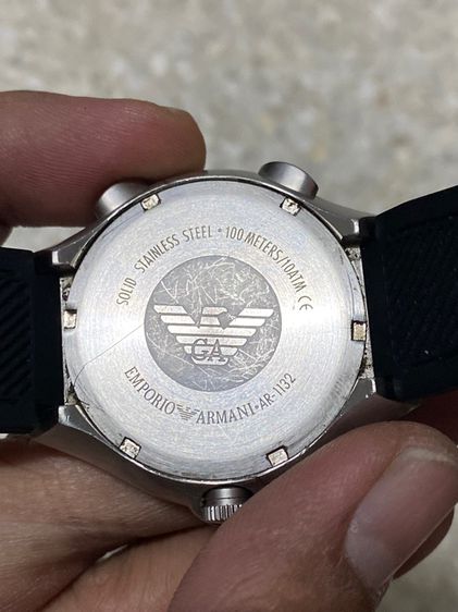 นาฬิกายี่ห้อ ARMANI  EMPORIO  ควอทซ์ สองระบบ แท้มือสอง สายเปลี่ยนมา  800฿ รูปที่ 3