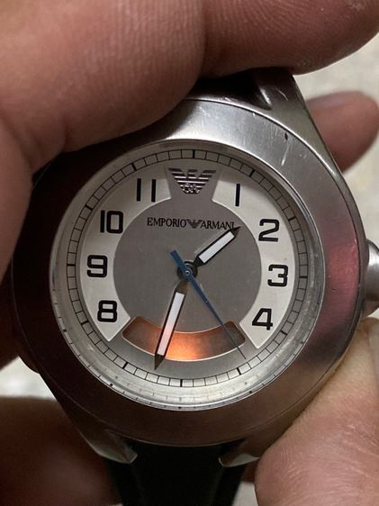 นาฬิกายี่ห้อ ARMANI  EMPORIO  ควอทซ์ สองระบบ แท้มือสอง สายเปลี่ยนมา  800฿ รูปที่ 2