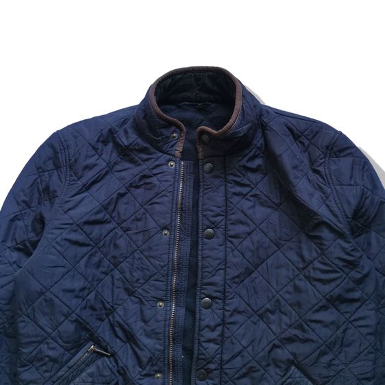 BARBOUR Navy Blues Powell Quilted Jacket รอบอก 46”  รูปที่ 7