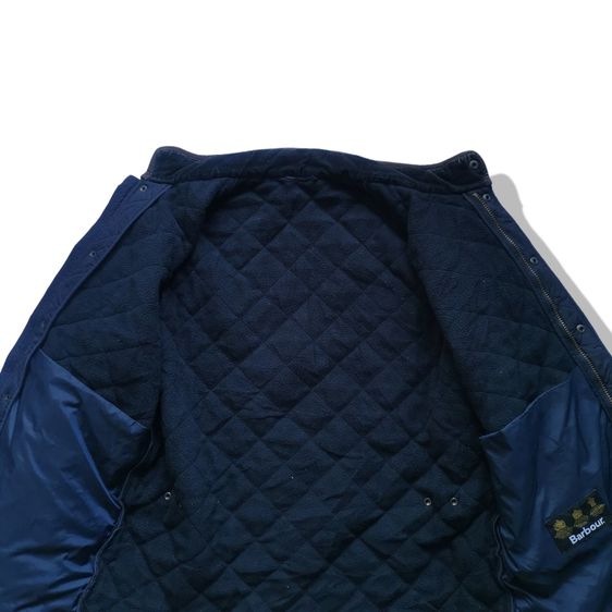 BARBOUR Navy Blues Powell Quilted Jacket รอบอก 46”  รูปที่ 4