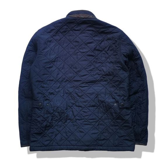 BARBOUR Navy Blues Powell Quilted Jacket รอบอก 46”  รูปที่ 2