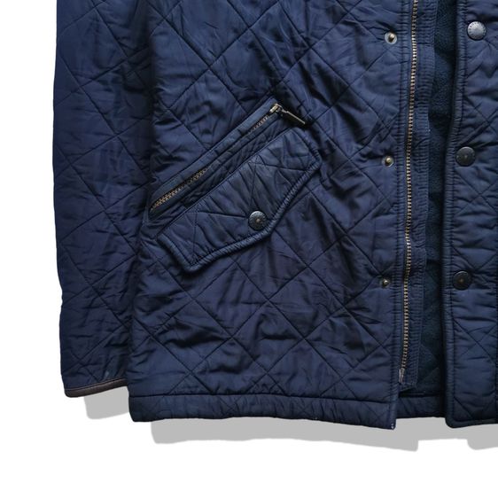 BARBOUR Navy Blues Powell Quilted Jacket รอบอก 46”  รูปที่ 6