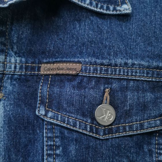 Calvin Klein 4 Pockets Denim Jacket รอบอก 46” รูปที่ 9