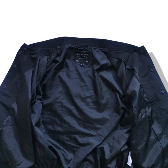 GIORDANO Black Varsity Jacket รอบอก 45” รูปที่ 4