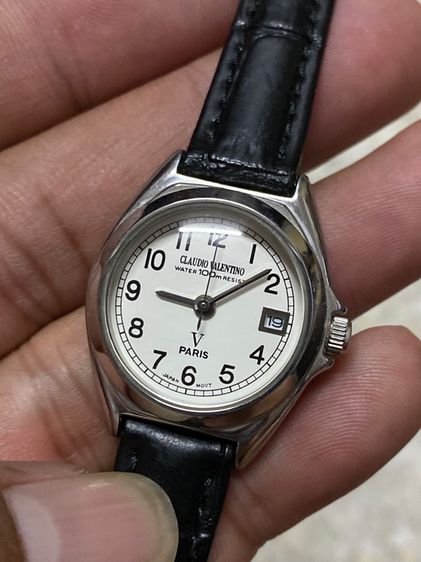 นาฬิกายี่ห้อ CLAUDIO  VALENTINO  ควอทซ์  ของแท้มือสอง สายเปลี่ยนใหม่  700฿ รูปที่ 3
