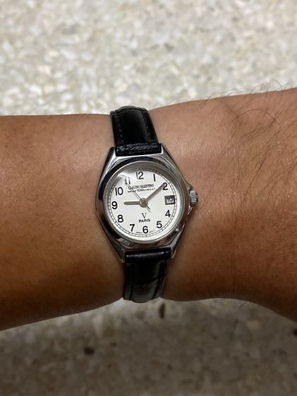นาฬิกายี่ห้อ CLAUDIO  VALENTINO  ควอทซ์  ของแท้มือสอง สายเปลี่ยนใหม่  700฿ รูปที่ 8