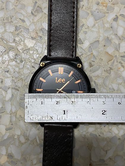 นาฬิกายี่ห้อ Lee  ของแท้มือสอง  เรือนใหญ่ดำสวย สายเปลี่ยนใหม่ 850฿ รูปที่ 6