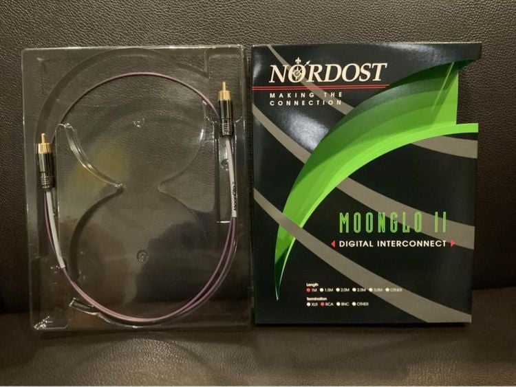 ขายสายสัญญาณดิจิตอลไฮเอนด์ NORDOST Moonglo II Digital Coaxial Interconnect Made in USA 🇺🇸ของใหม่ ส่งฟรี รูปที่ 1