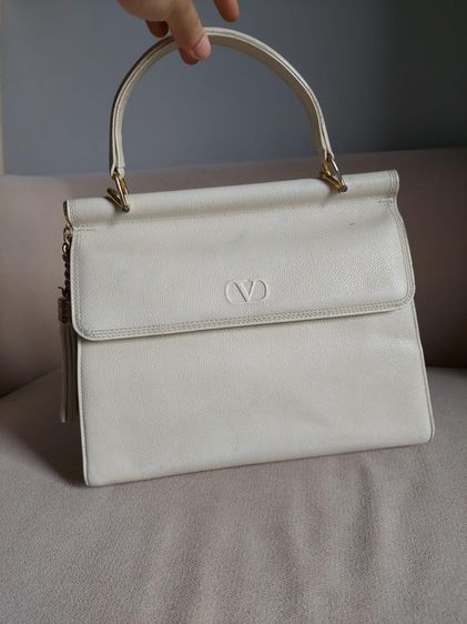 กระเป๋าถือ Valentino Garavani ของแท้ สีขาวรุ่นวินเทจ  รูปที่ 2