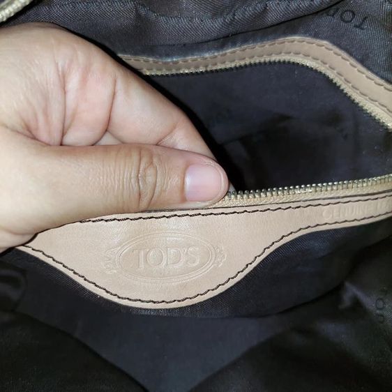 กระเป๋าถือ Tod's สีน้ำตาลอ่อน  รูปที่ 6