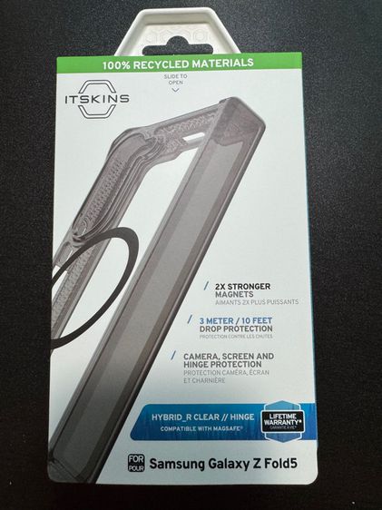 ITSKINS Hybrid Clear Hinge with MagSafe เคส Galaxy Z Fold5 - Smoke and Transparent รูปที่ 2