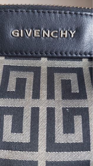 กระเป๋าถือ Givenchy วินเทจ ผ้าลายซิกเนเจอร์ ผสมหนัง  รูปที่ 8