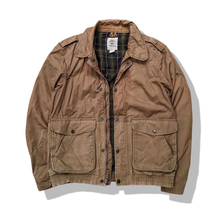 Timberland Brown Zipper Jacket รอบอก 45” รูปที่ 1