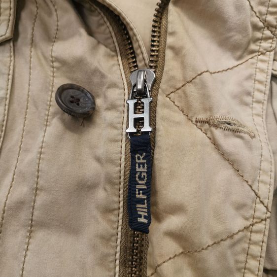 Tommy Hilfiger Khaki Brown Zipper Jacket รอบอก 46” รูปที่ 7