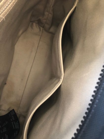 (ขายแล้ว) USED Lacoste tote shopping bag สีดำ รูปที่ 16