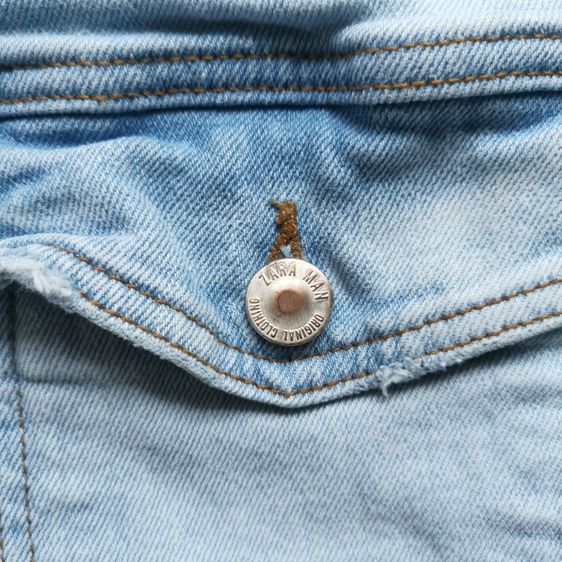 Zara Light Blues 4 Pockets Denim Jacket รอบอก 45” รูปที่ 6