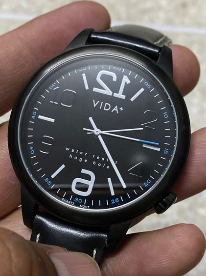 นาฬิกายี่ห้อ VIDA  Plus  ของแท้มือสองเรือนใหญ่สวย สายเดิม  1200฿ รูปที่ 2