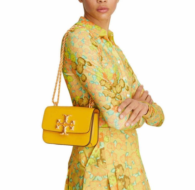 พร้อมส่ง 🔥🔥Sale 13999🔥🔥ของใหม่ ถูกมาก ราคา Shop ไทย 31900 นะแม๊ Tory Burch Eleanor Small Convertible Shoulder Bag สีเหลือง รูปที่ 8
