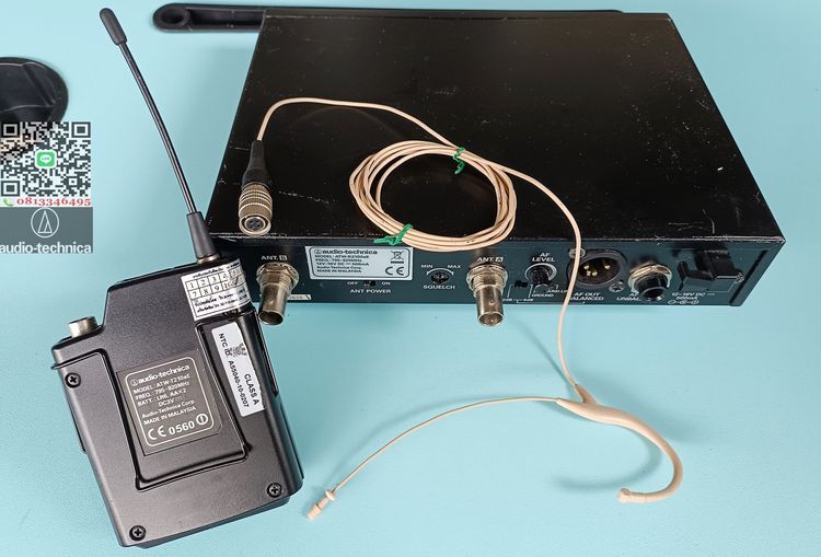 ไมโครโฟนไร้สาย  ไวเลสไมค์เกี่ยวหู Isomax Audio-Technica ATW-R2100a  ATW-T220 รูปที่ 3