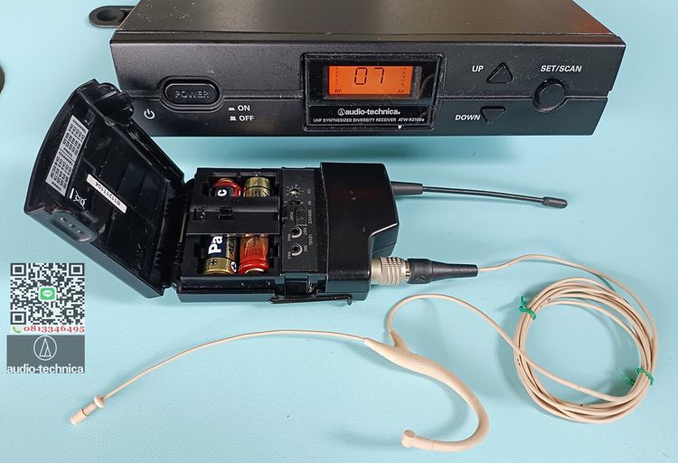 ไมโครโฟนไร้สาย  ไวเลสไมค์เกี่ยวหู Isomax Audio-Technica ATW-R2100a  ATW-T220 รูปที่ 2