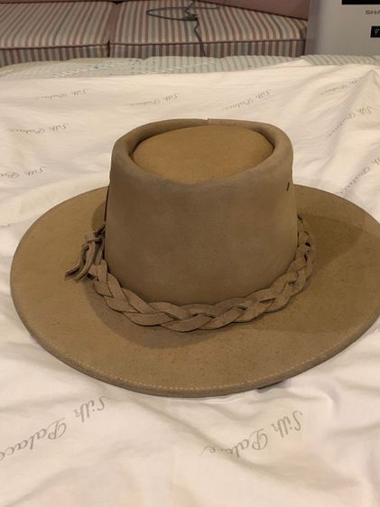 Vintage cowboy hat 1970s  หนังแท้ made in New Zealand  รูปที่ 2