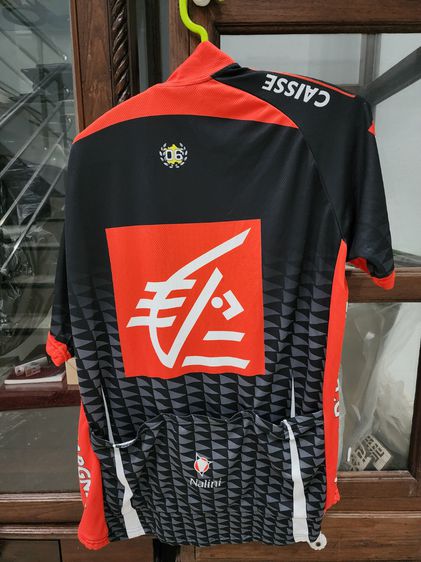 เสื้อปั่นจักรยาน เดิมๆ สภาพดี ใหม่ สีส้ม ตัดดำ สวย เนื้อบางเบา ใส่สบาย รูปที่ 2