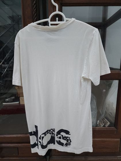 เสื้อแขนสั้น สีขาว ยี่ห้อ Adidas ของแท้ เดิมๆ ใส่น้อย สภาพดี ยืดได้ เบอร์ S เนื้อผ้าบาง ใส่สบาย รูปที่ 3