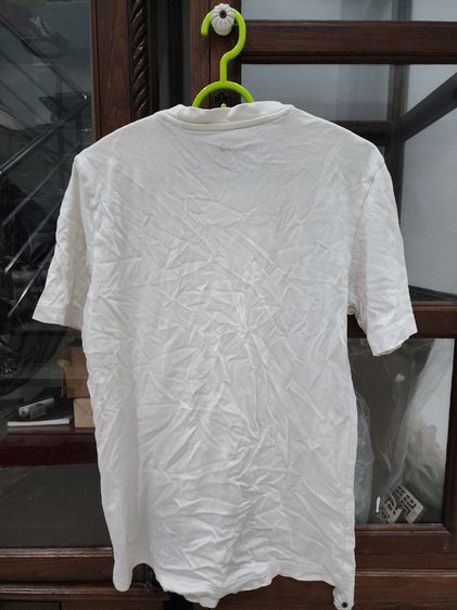 เสื้อยืด ทีเชิ้ต สีขาว ตัดเขียว ยี่ห้อ Adidas ของแท้ สภาพดี เหมือนใหม่ ใส่น้อย เนื้อผ้าบาง ใส่สบาย รูปที่ 4